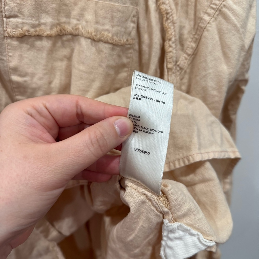 We The Free Keep It Simple Button Down Shirt Fray… - image 6